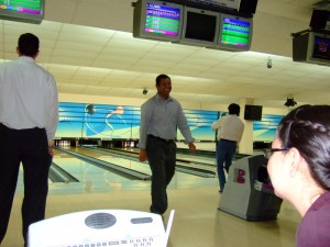 Married Couples Bowling - Bro. Alejandro Making a Spare