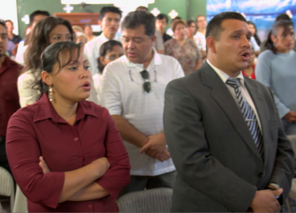 Bro. Manuel Garcia and his wife in our church