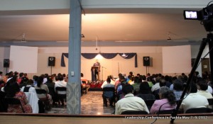 Pastor Luis Parada preaching during our Leadership Conference