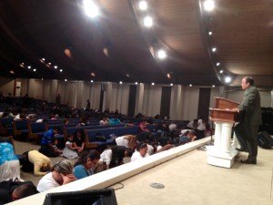 Altar time after preaching in Lighthouse Baptist Church in San Diego, CA (Spanish Ministry)