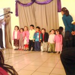 David and Hannah At The Right During Special At The Church In Aguascalientes