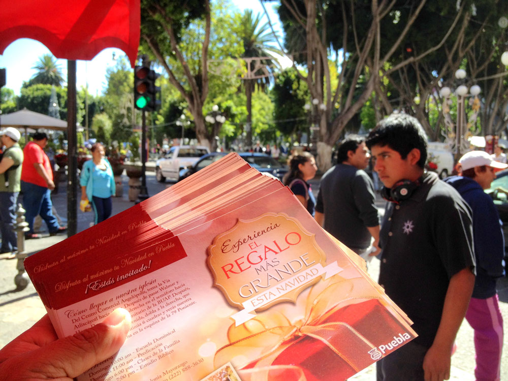 Christmas Tracts Given