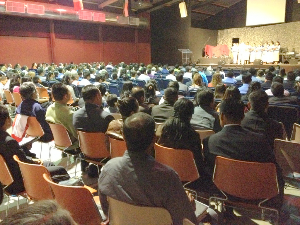 The choir of our church singing a special during the conference
